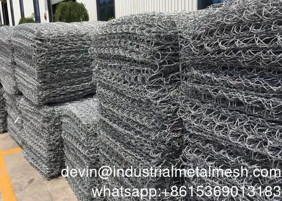 سیم گالوانیزه کم کربن گابیون برای پروژه حفاظت از آب