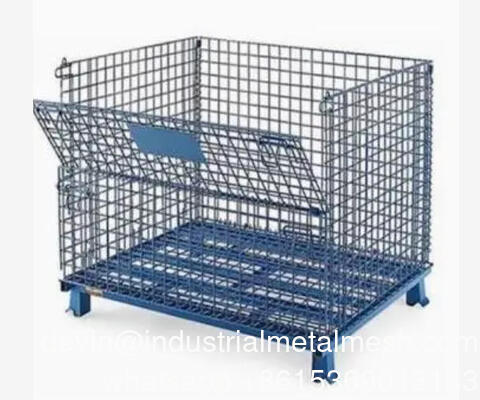 مخزن زینک گالوانیزه Wire Mesh کانتینر برای استیلاژ لجستیک