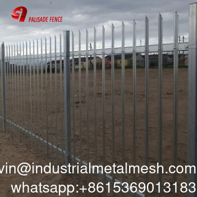 قیمت کارخانه سفارشی با کیفیت بالا فولاد خمیده بالا گالوانیزه پودر پوشانده حصار امنیتی