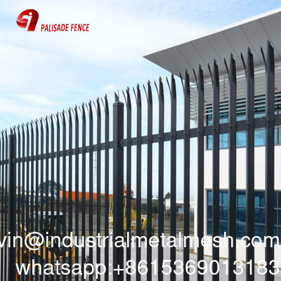 Wholesale Design Industrial Garden Powder Coating Metal Galvanized Steel Palisade Fence Panel for Outdoor
