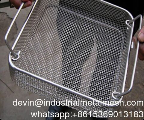 کیفیت بالا مواد غذایی درجه فولاد ضد زنگ مربع تمیز کردن ذخیره سازی سیم سبد