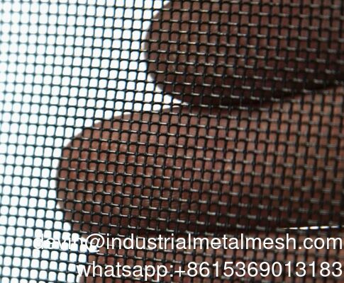 امن ضد حشرات 14X14 پرده پنجره آلومينيوم سياه