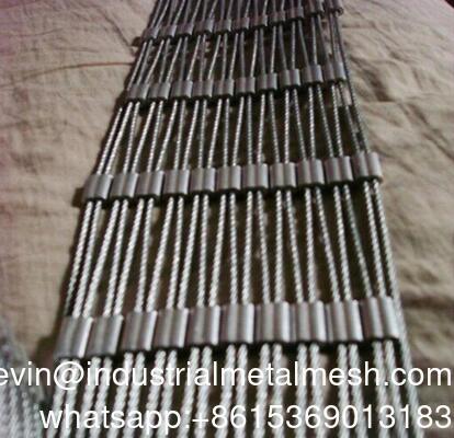 توری طناب سیمی استیل ضد زنگ Ss 304 Ss 316 توری طناب فرول استیل ضد زنگ برای فروش