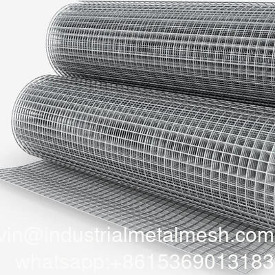 گالوانیزه سیم حصار PVC پوشش سوراخ مربع Welded Wire Mesh رول برای مرغ