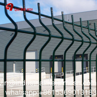 3D خم شده Welded Wire Mesh باغ مرز حصار سبز
