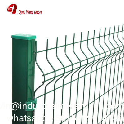 3D خم شده Welded Wire Mesh باغ مرز حصار سبز