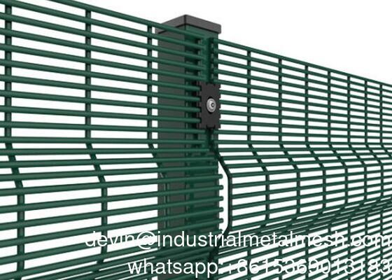 نرده 358 Anti Climb Anti Cut Clear-Vu Mesh Heavy Duty Decoration Fence 358 High Security