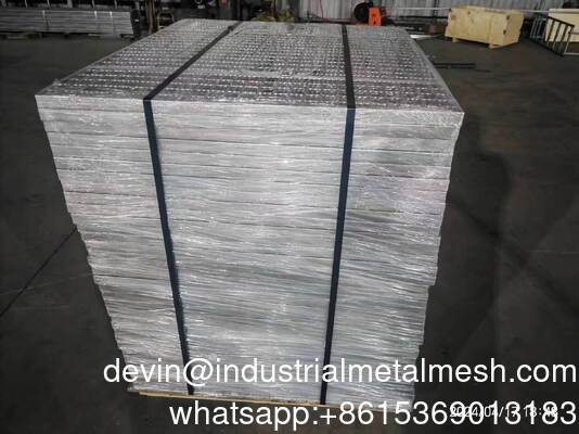 پنل پیاده روی پله پای پا Hot-DIP گالوانیزاسیون فولاد ضد زنگ Grating صفحه فولاد ضد زنگ