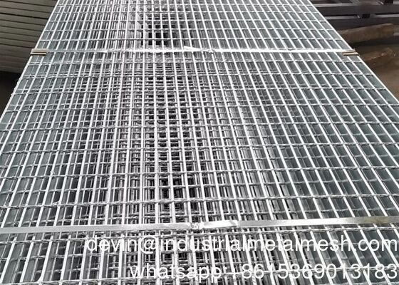 شبکه 30 X 100 میلی متر سقف فولاد شبکه فولاد دریایی Plain Plat Form Platform