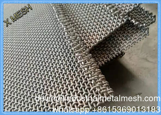 مش فلزی صفحه غربال فولاد منگنز با سایش بالا برای صفحه ارتعاشی در معدن سنگدانه، توری صنعتی بافته شده و مش سیم جوش داده شده