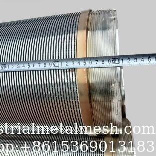 فیلتر مش سیم گوه ای تمام جوش داده شده پروفیل S32750 18S/Q35-12 میلی متر