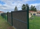 حصار باغ سیمی مشبک جوش داده شده با پانل منحنی سه بعدی به ارتفاع 1.8 متر با تخته UV ​​پلاستیکی پی وی سی