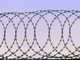 نوع متقاطع و مواد سیم آهنی Oem Concertina Razor Wire Anti Rust 10m/Roll