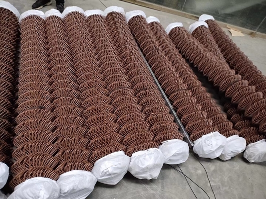 پارچه حصار زنجیره ای فولادی گالوانیزه داغ 4 × 50 فوت