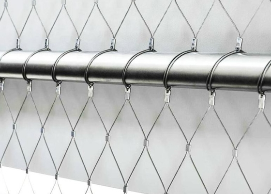 طناب سیمی انعطاف پذیر از جنس استنلس استیل مش کابل مش مش کابل استیل مشبک باغ وحش