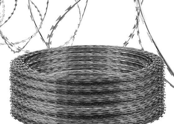 سیم خاردار تیغ کنسرتینای گالوانیزه BTO-22 15 سال تجربه قیمت خوب