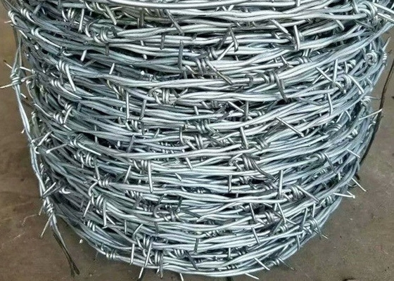 سیم خاردار آهنی پلاستیکی گالوانیزه نظامی 2.0mm 10 گیج