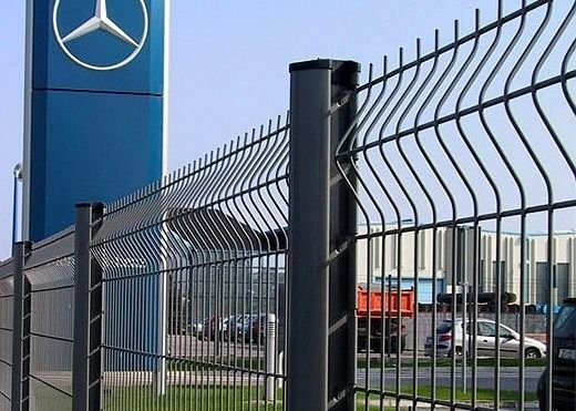 پانل حصار فلزی منحنی جوش داده شده با روکش پودری با حرارت عملیاتی شده