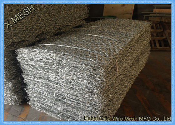سبد گابیون گالوانیزه شش ضلعی Selvedge Wire 4.0mm قطر
