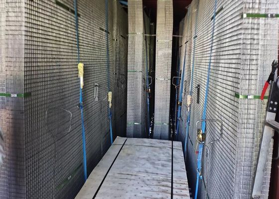 1.2 * 1.8 متر 3x3 اینچ مش فولادی جوش داده شده با شدت بالا