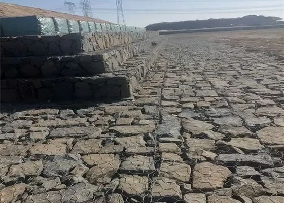سبدهای گابیون جوشی 2 X 1 X 1 متری شش ضلعی گالوانیزه