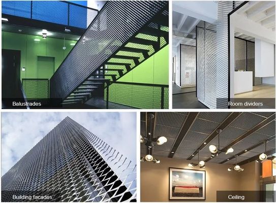 الماس مسطح ورق فلزی منبسط شده از جنس استنلس استیل