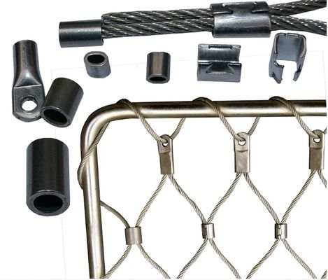 SS 304 316 انعطاف پذیر باغ وحش شبکه قفس میمون فولاد ضد زنگ سیم طناب شبکه برای باغ وحش