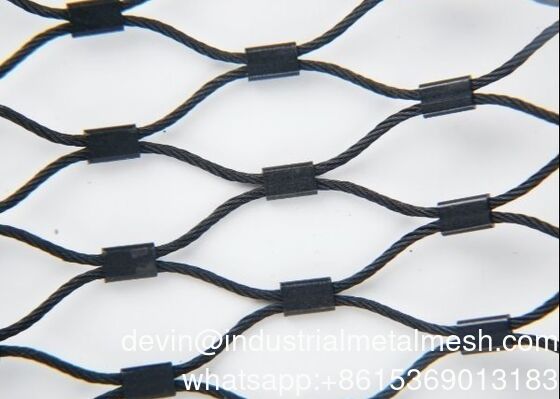 توری مش سیم بکسل استیل ضد زنگ الماسی شکل برای نرده