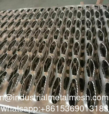 گیره ضد چسب سوراخ شده، پلاک های پله، نردبان های حفاظتی فولاد
