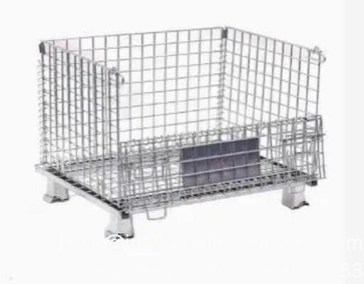 کانتینرهای ذخیره‌سازی فلزی توری سیمی قابل جدا شدن، تاشو و سفت و سخت