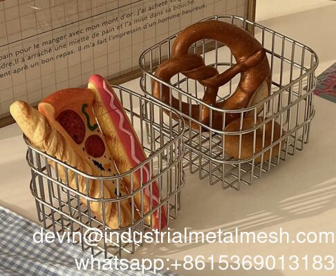 سبد آبکش سیمی استیل ضد زنگ برای شستشوی میوه، سبزیجات و برنج
