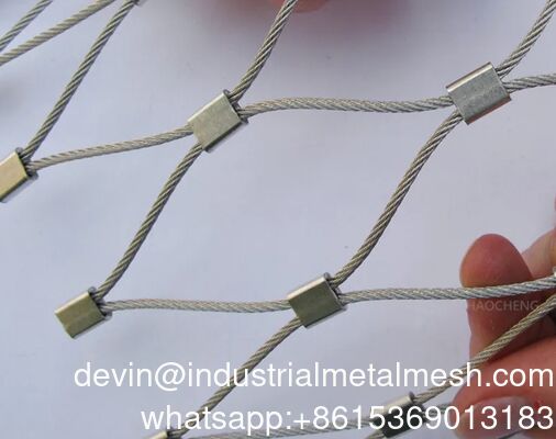 شبکه ی کابل با سیم بافنا از فولاد ضد زنگ انعطاف پذیر 316 درجه برای سیستم های ایمنی سقوط