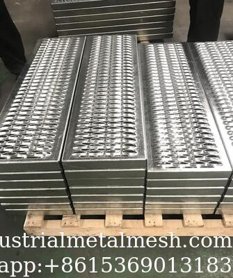 گریتینگ فولادی گالوانیزه گرم با کیفیت بالا/ عرشه پانچ شده/ گریپ استرات/ گریتینگ ایمنی