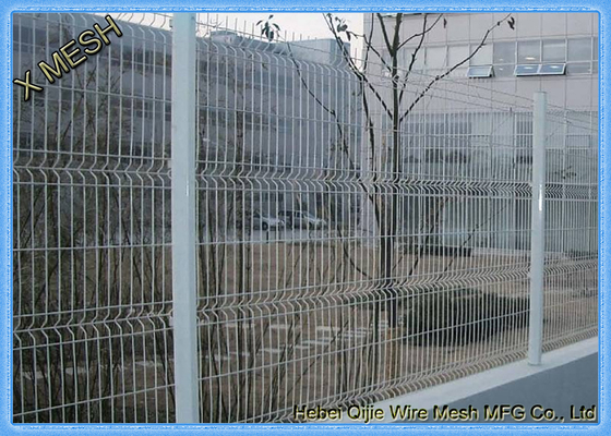 پودر نرده های فلزی منحنی وینیل الکترو نوری ، نرده سیم جوش داده شده با گالوانیزه