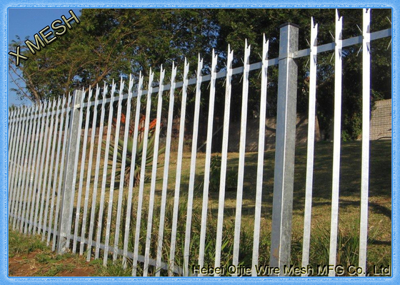 پودر پوشش D & W فولاد Palisade نرده سیاه و سفید به پایان رسید به راحتی جمع آوری شده است