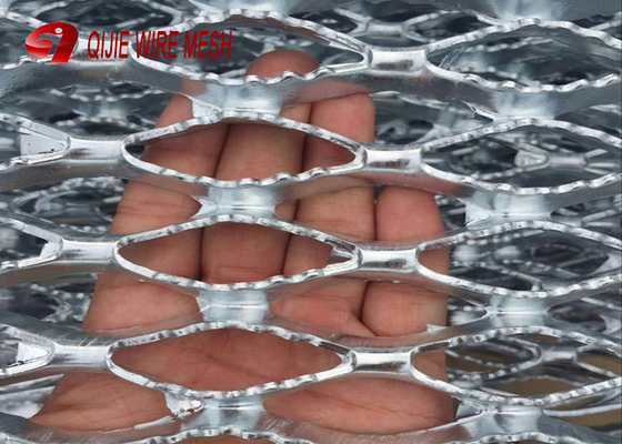 سوراخ فلزی مش HDG گالوانیزه استیل گریتینگ استیل با براکت های امن