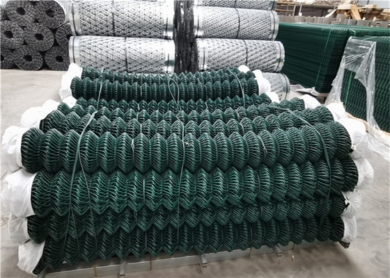 50x50mm پی وی سی زنجیره ای با روکش مش سیکلون حصار مش