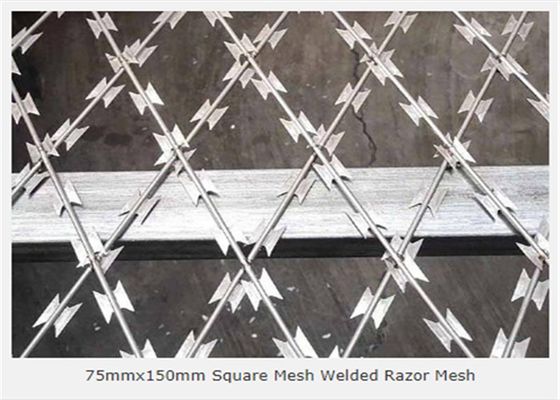 مش سیم گالوانیزه جوش داده شده 3.2 میلی متر سیم سیم 75x150 میلی متر باز شدن